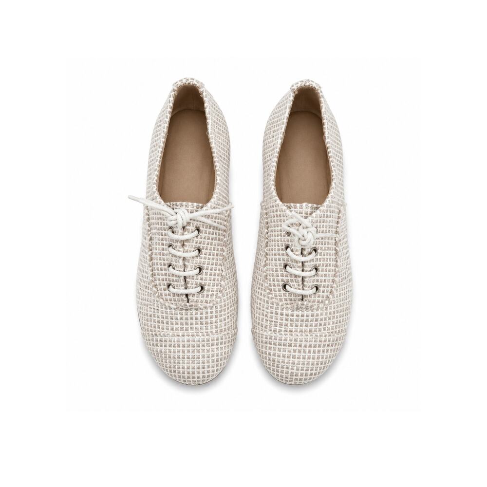 Papanatas Taupe Weave Lace Oxford Boys Dress Shoes